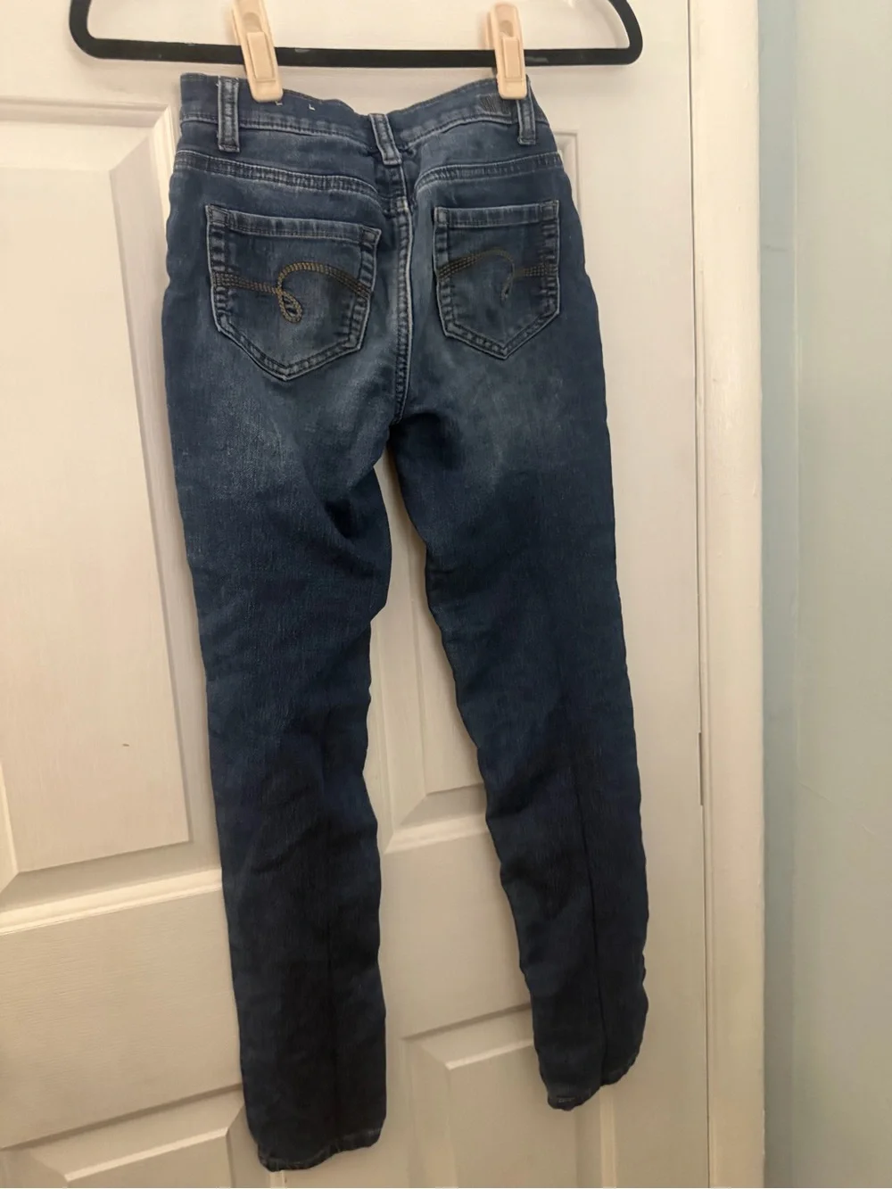 Justice Girls Size 12 Slim Blue Wash Skinny Jeans Jeggings